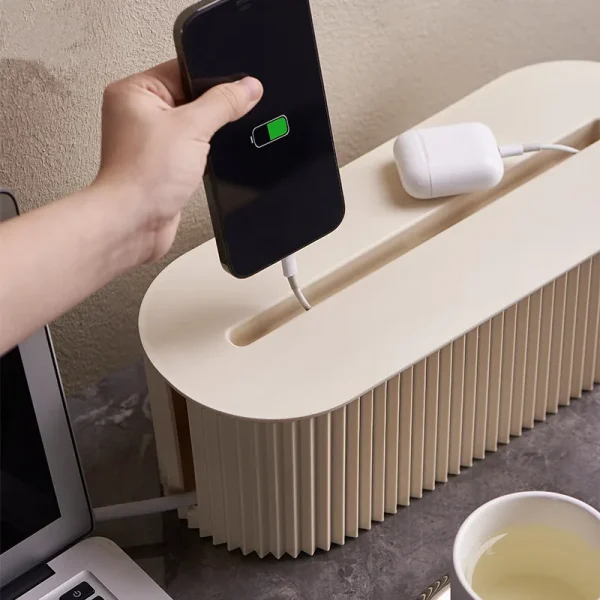 Nordic Plug Board Storage Box Cable Wire Organizer Case Socket Wireless WiFi Router Bracelet Desktop Data Line Plug Holder Shelf 5