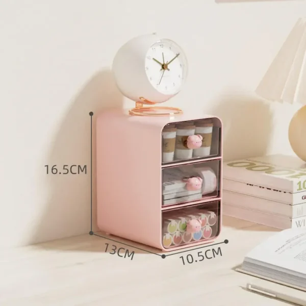 Desktop Drawer Box Desk Pen Holder Hair Accessories Storage Shelf Cosmetic Stationery Storage Box Home School Office Organizer 5
