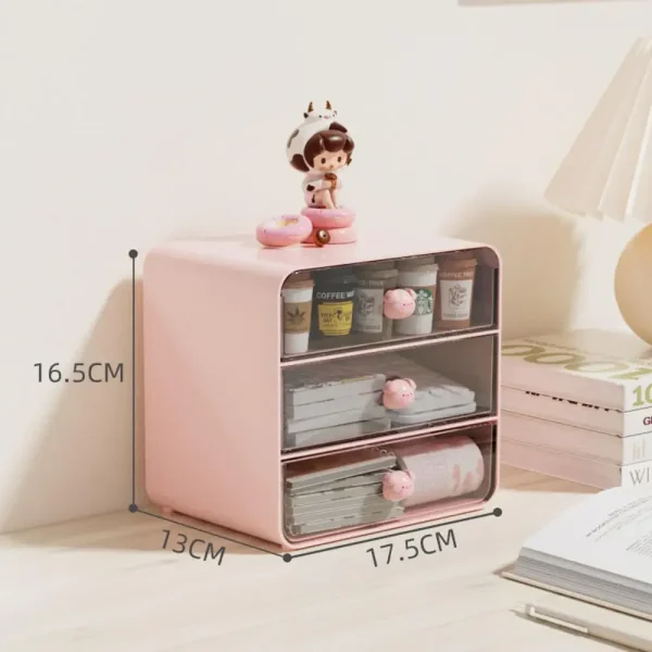 Desktop Drawer Box Desk Pen Holder Hair Accessories Storage Shelf Cosmetic Stationery Storage Box Home School Office Organizer 6