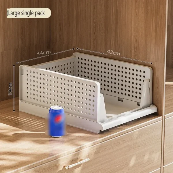 High-capacity Clothes Storage Drawer Foldable Plastic Storage Box Household Stackable Drawer Organization Household Accessories 6