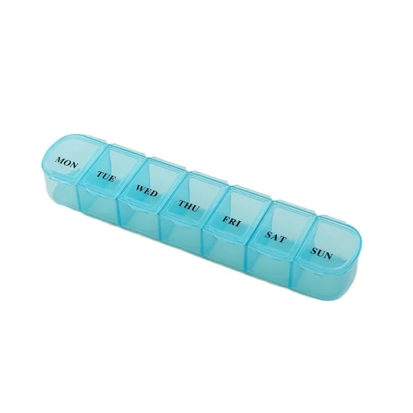 7 Days Pill Medicine Box Weekly Tablet Holder Storage Organizer Container Case Pill Box Splitters 3 Colors Pill Case Organizer 5