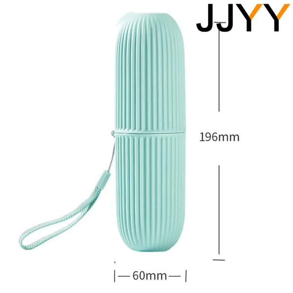 JJYY Travel Brushing Cups Simple Tooth Cylinder Toothpaste Cover Portable Travel Suit Couple Toothbrush Box Dental Storage Box 6