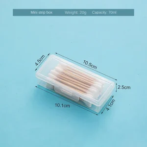 Portable Travel Box Cotton Swab Holder Case Detal Floss Jewelry Organizer Container Dust-proof Jewelry Accessories Box 1