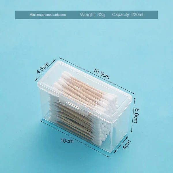 Portable Travel Box Cotton Swab Holder Case Detal Floss Jewelry Organizer Container Dust-proof Jewelry Accessories Box 4
