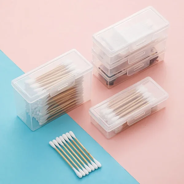 Portable Travel Box Cotton Swab Holder Case Detal Floss Jewelry Organizer Container Dust-proof Jewelry Accessories Box 5