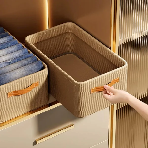 Foldable Clothes Storage Box Pants Sweater Storage Cabinets Drawers Organizer Wardrobe Storage Box Closet Organization Solution 1