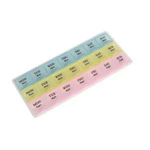 21 Grids Portable Travel Pill Box Cases Organizer 7 Days 3 Times One Day Pill Storage Box Medicine Dispensing Container 1