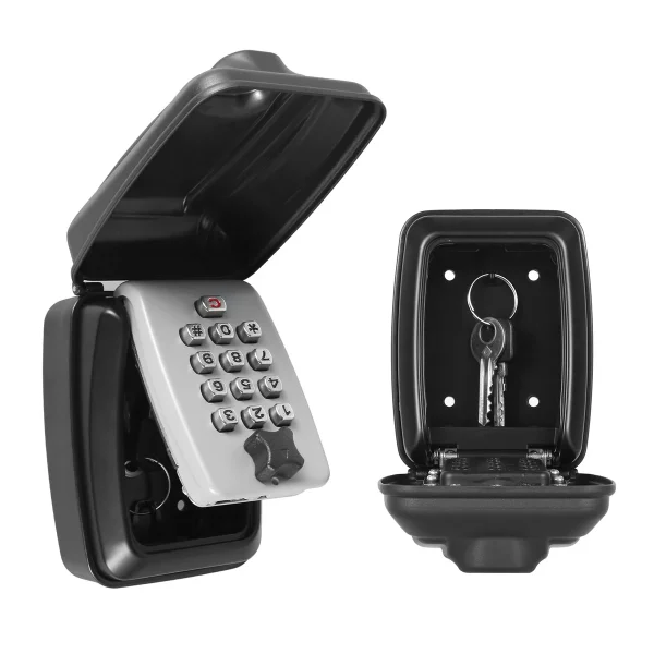 New Smart Password Combination Key Lock Box Storage Key Wall Mounted Key Safe Outdoor Key Box 4 Digit Combination 1