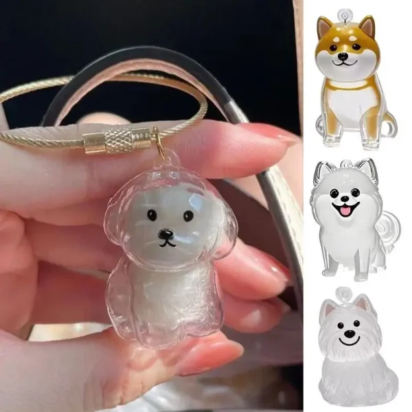 Transparent Dog Hair Storage Box Pet Fur Keepsake Capsule For DIY Crafts Memorial Gift For Pet Lover Home Display Handmade Decor 2