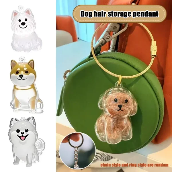 Transparent Dog Hair Storage Box Pet Fur Keepsake Capsule For DIY Crafts Memorial Gift For Pet Lover Home Display Handmade Decor 3