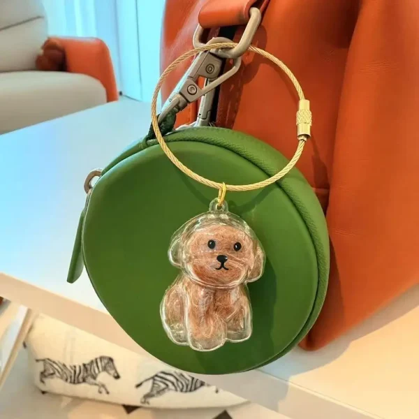 Transparent Dog Hair Storage Box Pet Fur Keepsake Capsule For DIY Crafts Memorial Gift For Pet Lover Home Display Handmade Decor 4