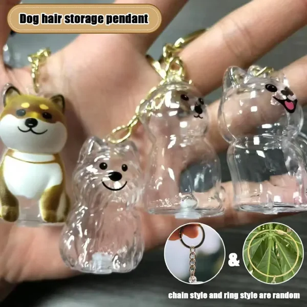 Transparent Dog Hair Storage Box Pet Fur Keepsake Capsule For DIY Crafts Memorial Gift For Pet Lover Home Display Handmade Decor 5