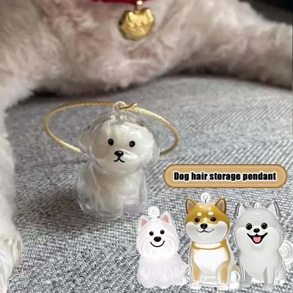 Transparent Dog Hair Storage Box Pet Fur Keepsake Capsule For DIY Crafts Memorial Gift For Pet Lover Home Display Handmade Decor 6