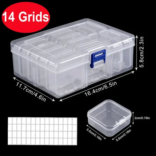 DIY Diamond Painting Embroidery Storage Box, Nail Art Jewelry Rhinestone Mosaic Storage Container, Multifunctional Storage Box 5