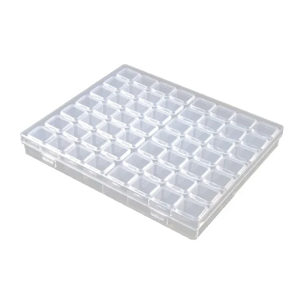 28/56 Grids Storage Box Portable DIY Diamond Painting Boxes Plastic Cases Jewelry Nail Art Rhinestone Beads Container Organizers 4