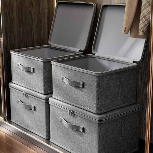 Foldable Fabric Storage Box Multi-Purpose Closet Organizer for Clothes Office Supplies Storage Trunks for Home Organization 1
