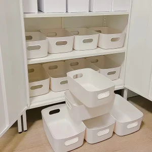 Multi-Functional Storage Boxes, Durable Plastic Organizers for Cosmetics, Snacks, Kitchen, Bathroom, Dorm - Office Supplies 1
