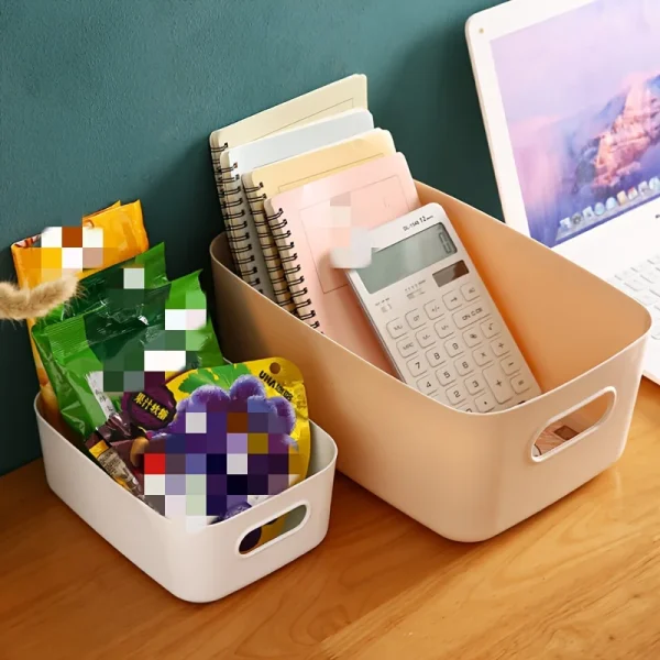 Multi-Functional Storage Boxes, Durable Plastic Organizers for Cosmetics, Snacks, Kitchen, Bathroom, Dorm - Office Supplies 3