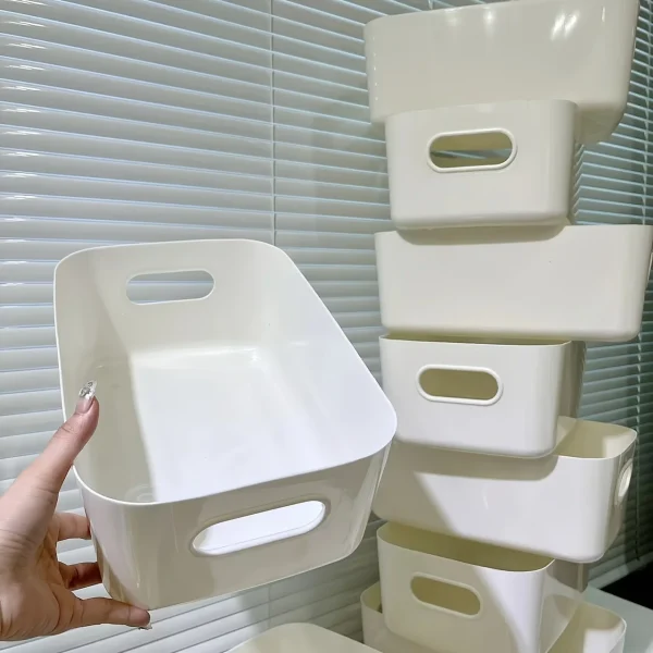 Multi-Functional Storage Boxes, Durable Plastic Organizers for Cosmetics, Snacks, Kitchen, Bathroom, Dorm - Office Supplies 4