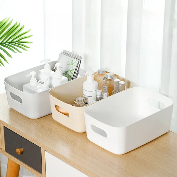 Multi-Functional Storage Boxes, Durable Plastic Organizers for Cosmetics, Snacks, Kitchen, Bathroom, Dorm - Office Supplies 5