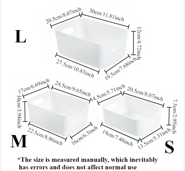 Multi-Functional Storage Boxes, Durable Plastic Organizers for Cosmetics, Snacks, Kitchen, Bathroom, Dorm - Office Supplies 6