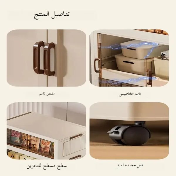 Transparent Multi-specification Dustproof Wardrobe Large Capacity Foldable Easy Install Clothing Storage Cabinet 6