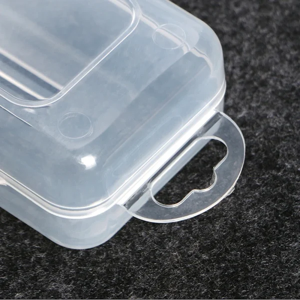 Transparent Plastic Storage Box Organizer Stickers Box Desktop Container Portable Plastic Clear Box Art Tool Case Stationery 6