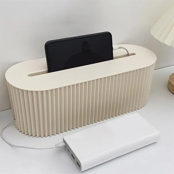 Nordic Plug Board Storage Box Cable Wire Organizer Case Socket Wireless WiFi Router Bracelet Desktop Data Line Plug Holder Shelf 3