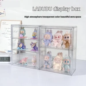 Blind Box Storage Display Box Bubble Mart LABUBU Handheld Storage Desktop Dustproof Transparent Acrylic Display Cabinet 1