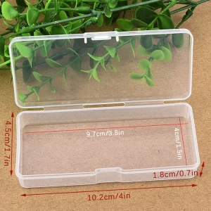 1PC Clear Plastic Box Rectangular Box Translucent Box Packing Storage Box Dustproof Durable Strong Jewelry Case Container 1