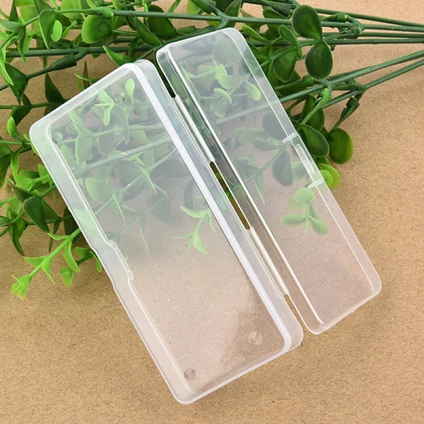 1PC Clear Plastic Box Rectangular Box Translucent Box Packing Storage Box Dustproof Durable Strong Jewelry Case Container 3