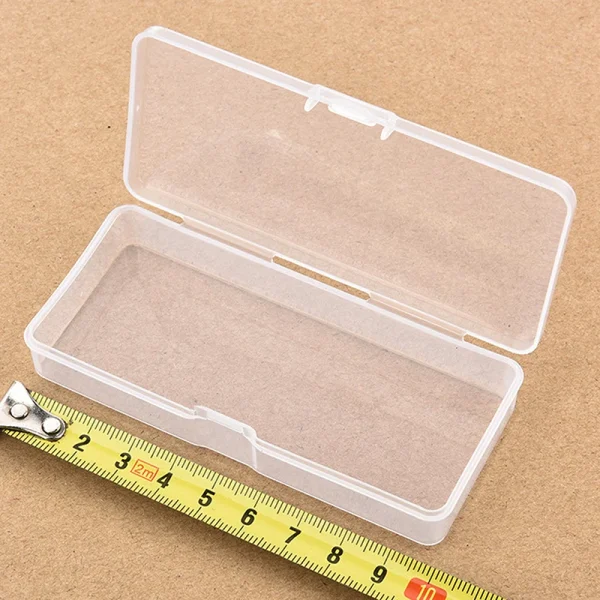 1PC Clear Plastic Box Rectangular Box Translucent Box Packing Storage Box Dustproof Durable Strong Jewelry Case Container 4
