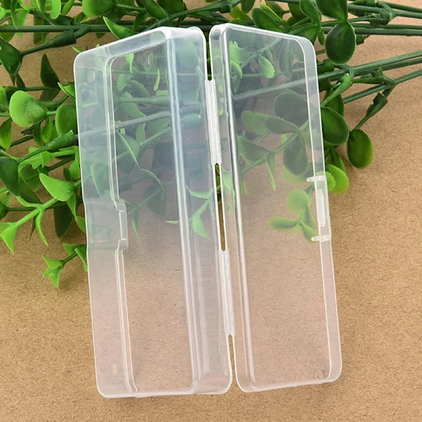 1PC Clear Plastic Box Rectangular Box Translucent Box Packing Storage Box Dustproof Durable Strong Jewelry Case Container 5