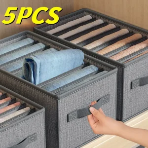 Closets Clothes Organizer Pants Jeans Storage Box Cabinet Organizer Drawers Underwear Socks T-Shirt Wardrobe Storage Organizers 1