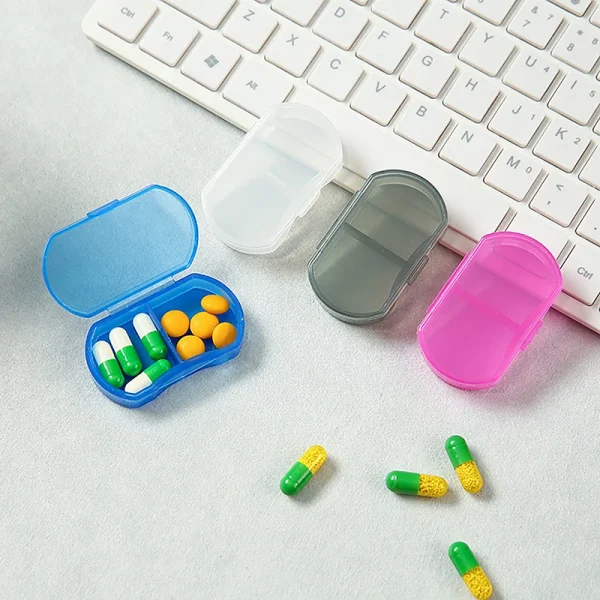 3 Grids Pill Box Mini Pill Case Tablet Pill Organizer Case Dispenser Travel Tablet Holder Container Medicine Drug Storage Box 2
