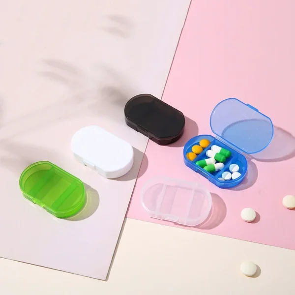3 Grids Pill Box Mini Pill Case Tablet Pill Organizer Case Dispenser Travel Tablet Holder Container Medicine Drug Storage Box 3