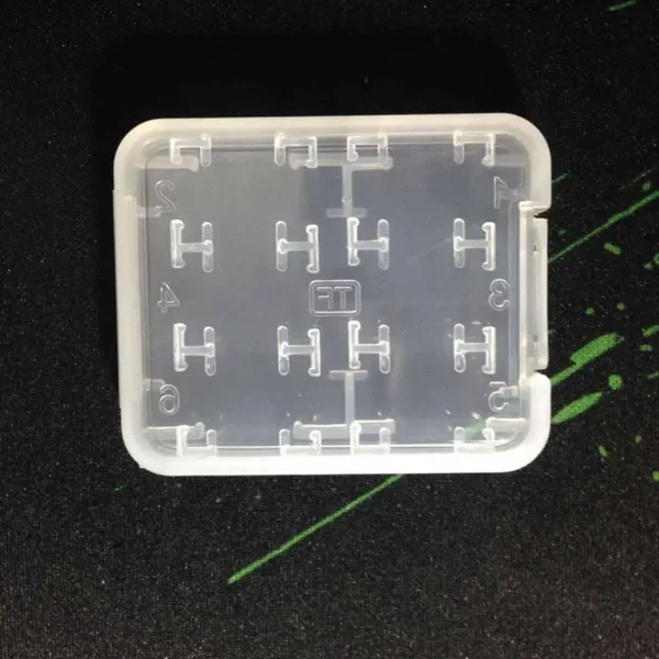 Waterproof SD Card Case Holder Hard Case Storage Box Clear Plastic Memory Card Case for SD/SDHC/SDXC/Micro SD/TF Card 3