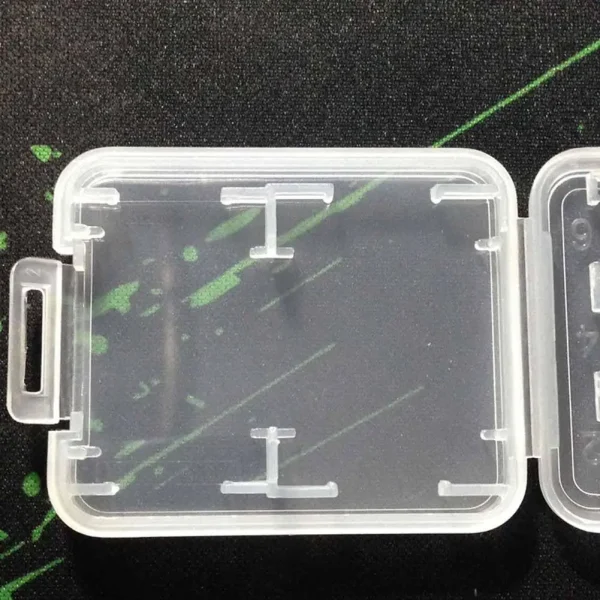 Waterproof SD Card Case Holder Hard Case Storage Box Clear Plastic Memory Card Case for SD/SDHC/SDXC/Micro SD/TF Card 4