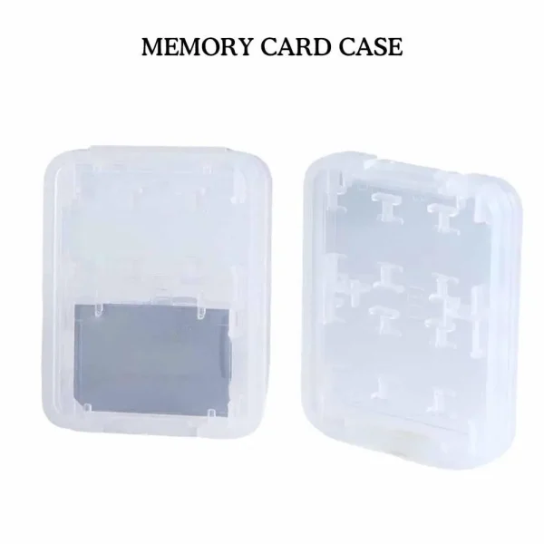 Waterproof SD Card Case Holder Hard Case Storage Box Clear Plastic Memory Card Case for SD/SDHC/SDXC/Micro SD/TF Card 5