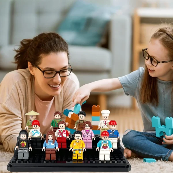Acrylic Minifigures Display Case, Stackable and Dustproof Building Block Display Box for Lego Action Figure Toys Storage 6