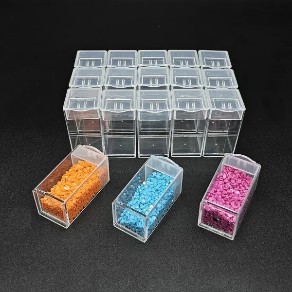 Storage Box Diamond Painting Tools Accessories 5D DIY Container Diamond Embroidery Accessories Drill Box Mosaic Container Case 2
