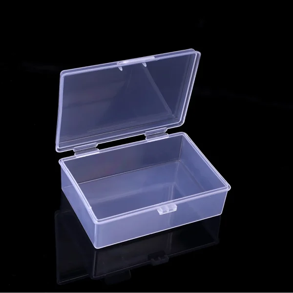 Mini Boxes Rectangle Plastic Card Storage Box Practical Transparent Toolbox Bead Jewelry Case Display Organizer Container 1