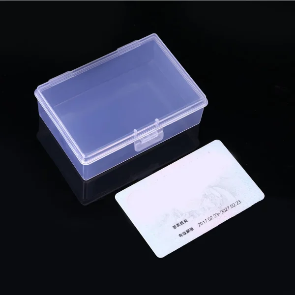 Mini Boxes Rectangle Plastic Card Storage Box Practical Transparent Toolbox Bead Jewelry Case Display Organizer Container 3