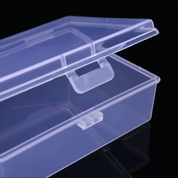 Mini Boxes Rectangle Plastic Card Storage Box Practical Transparent Toolbox Bead Jewelry Case Display Organizer Container 6