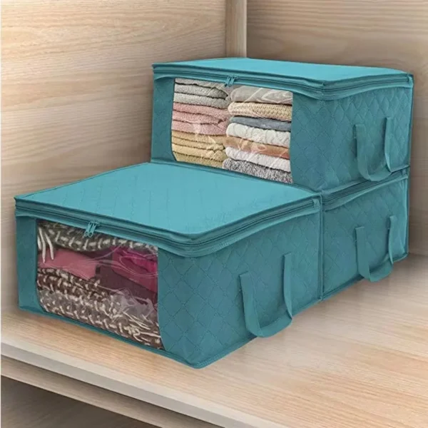 Large Capacity Clothing Storage Box,For Organizing Bedroom Closets, Clothes and Quilts,storage and Storage with Lids and Handles 1