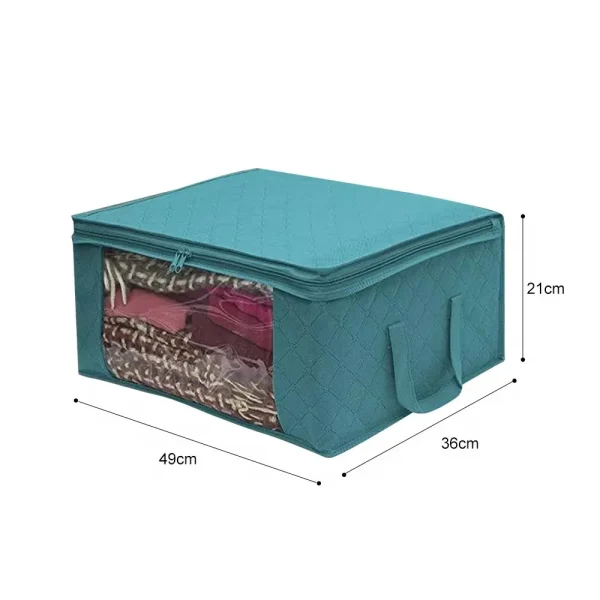 Large Capacity Clothing Storage Box,For Organizing Bedroom Closets, Clothes and Quilts,storage and Storage with Lids and Handles 5