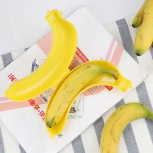 Convenient Banana Case Modern Food Grade Plastic Banana fruit Storage Box Strong Outdoor Carrying bananas protective case 1