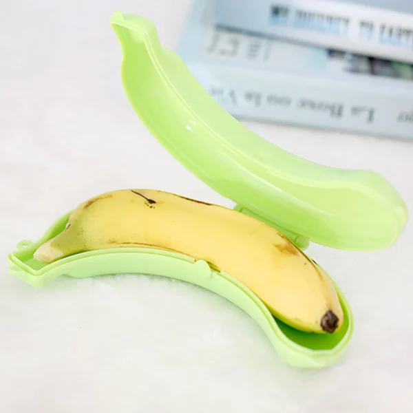 Convenient Banana Case Modern Food Grade Plastic Banana fruit Storage Box Strong Outdoor Carrying bananas protective case 4