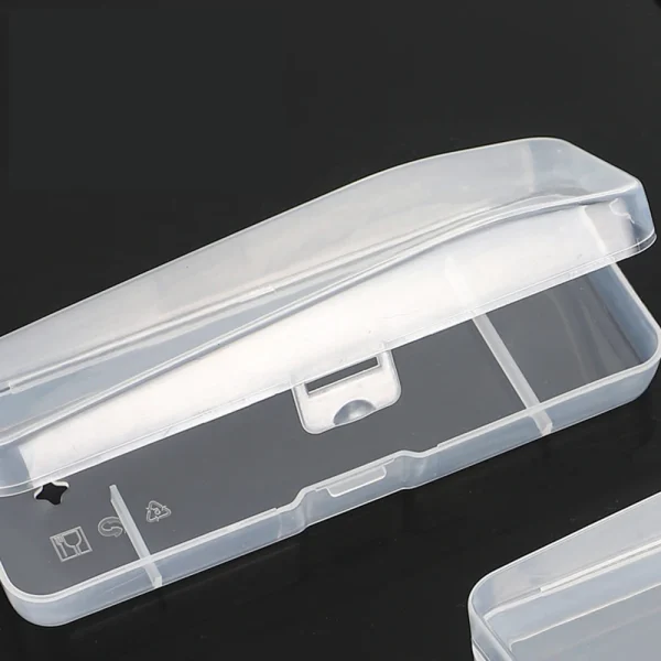 Portable Travel Men's Razor Case Shaving Machine Container Holder Shaver Box Transparent Plastic Razor Blades Storage Box 5