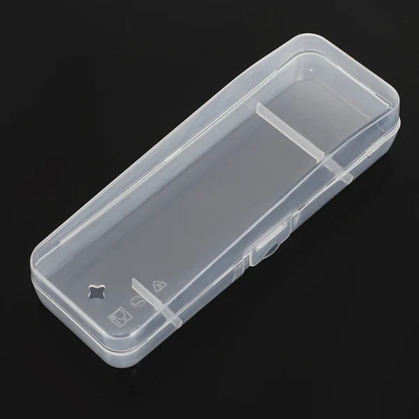 Portable Travel Men's Razor Case Shaving Machine Container Holder Shaver Box Transparent Plastic Razor Blades Storage Box 6